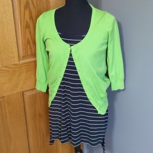 Zara Lime Green Classic Cardigan